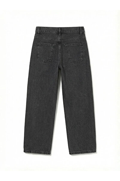 LC Waikiki Pantaloni din denim antracit, croială lejeră, pentru băieți