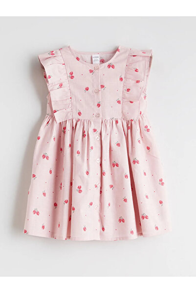 LC Waikiki Rochie roz cu flori pentru fete