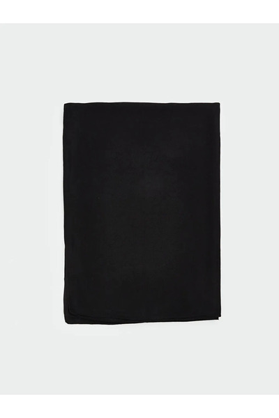 LC Waikiki شال نسائي أسود منقوش