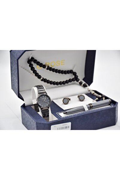 C-ROSE Men's waterproof watch with a cup, pen, rosary, and luxurious box