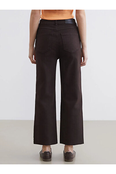 LC Waikiki Brown Straight Fit Women's Jean Pants