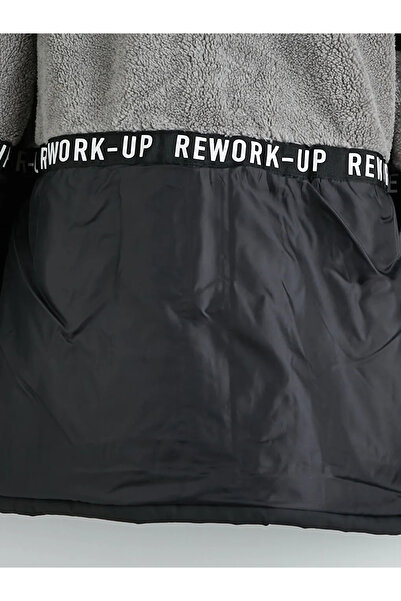 LC Waikiki Men's Black Standard Fit Hooded Coat