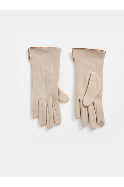 LC Waikiki Γυναικεία γάντια Ecru Basic