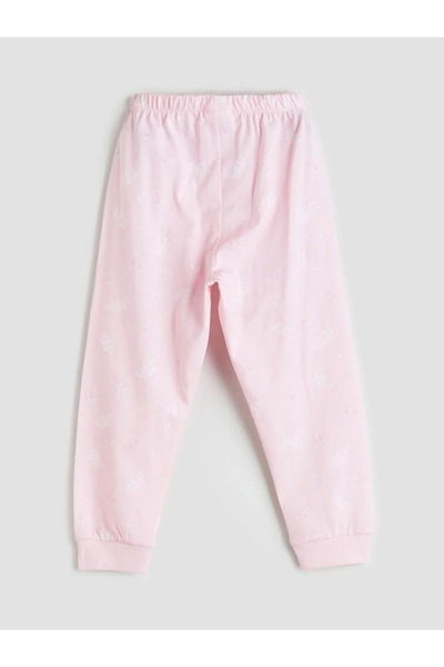 LC Waikiki Partea de jos de pijama pentru fete cu talie elastică roz