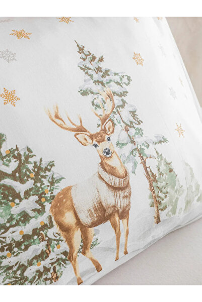 LC Waikiki غطاء وسادة بتصميم السنة الجديدة، عبوة من قطعتين، مقاس 50×70 سم