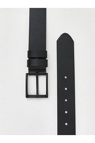 LC Waikiki Black Leather Look Men's Belt