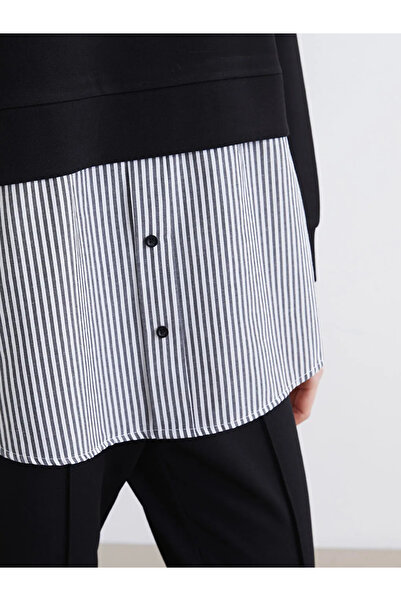 LC Waikiki Черна блуза с детайли Дамска туника