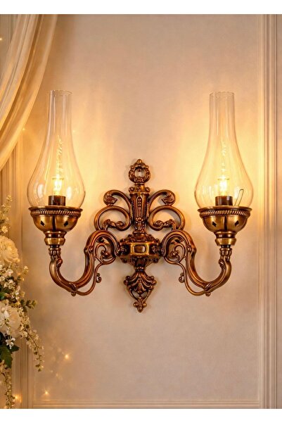 YILDIZ Antique Gas Lamp Sconce |   2-Piece Decorative and Authentic Wall Ligh...