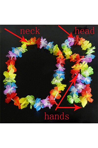 ForWhat Hawaiian Floral Necklace Bracelet Set for Office Home Office Event Sh...