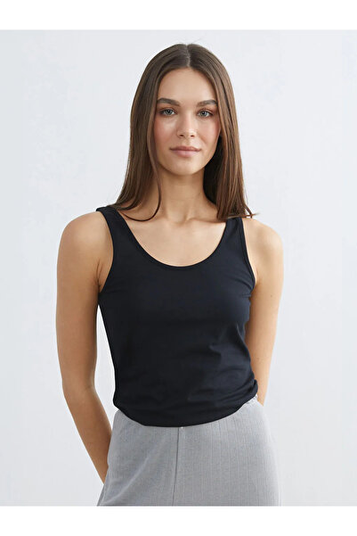 LC Waikiki Black U Neck Women's Athlete