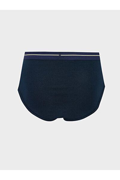 LC Waikiki Navy Blue Standard Fit Cotton Flexible Men's Slip Boxer 3-Pack
