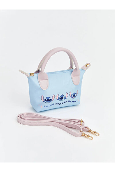 LC Waikiki Blue Lilo and Stitch Printed Girl's Shoulder Bag