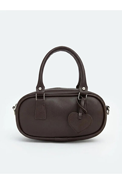 LC Waikiki Καφέ δερμάτινη τσάντα ώμου για κορίτσια