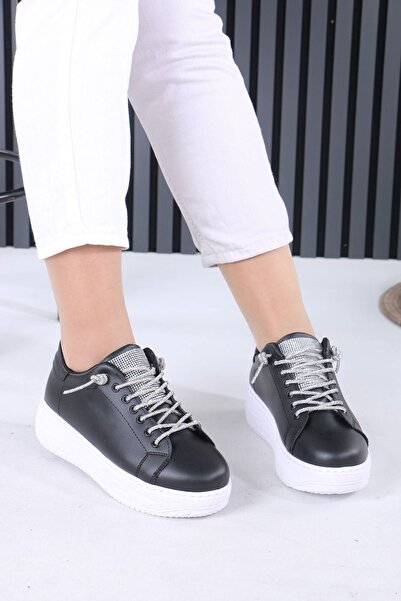 sefayol Γυναικεία αθλητικά παπούτσια Lavera με μαύρη και λευκή σόλα, ματ δερμ...