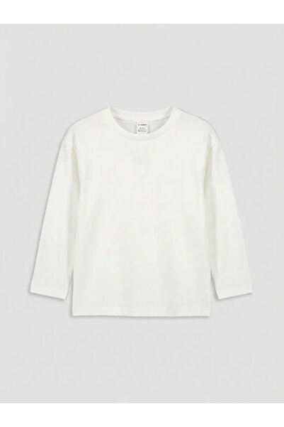 LC Waikiki Екру велосипедна блуза с бродерия на врата за момичета