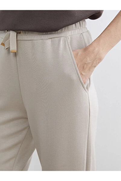 LC Waikiki Khaki Elastic Waist Women's Trousers