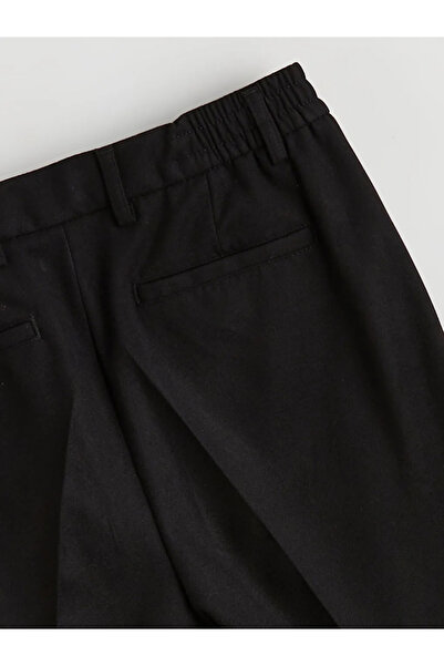 LC Waikiki Μαύρο ανδρικό παντελόνι Dobby Standard Fit