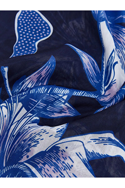 LC Waikiki Blue Patterned Women's Shawl