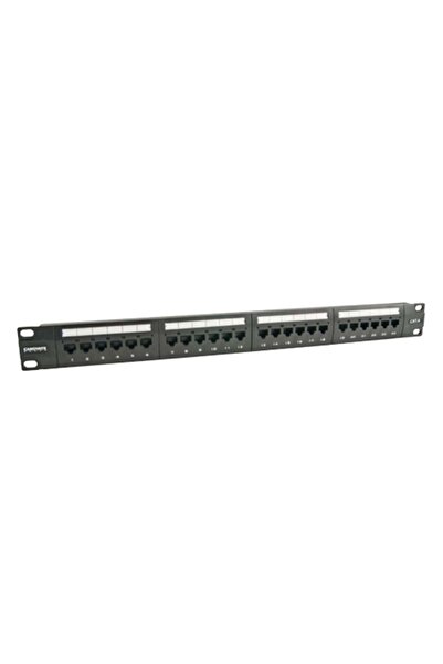 AGER CAT 6 24 PORT BOS PATCH PANEL (LANSAN LOGOLU SİYAH S1 9005) AG-PP01UC624...