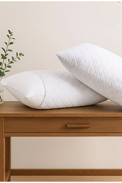 MUK's 2-Piece Breathable Sleeping Pillow 1000 Gr Micro Quilted Silicone Filled