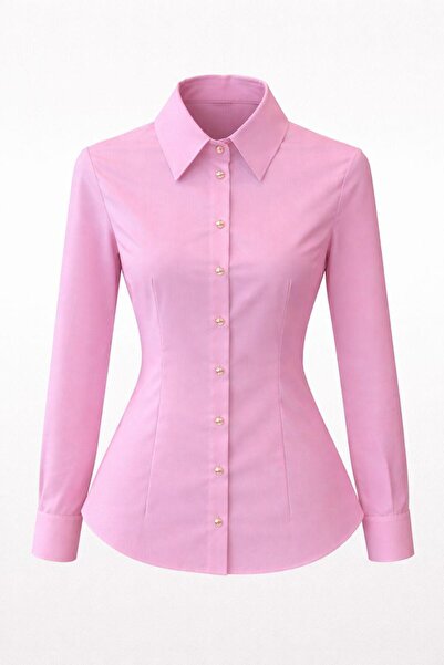 PozitifJeans Women's Long Sleeve Classic Shirt – Slim Fit, Stylish and Timele...