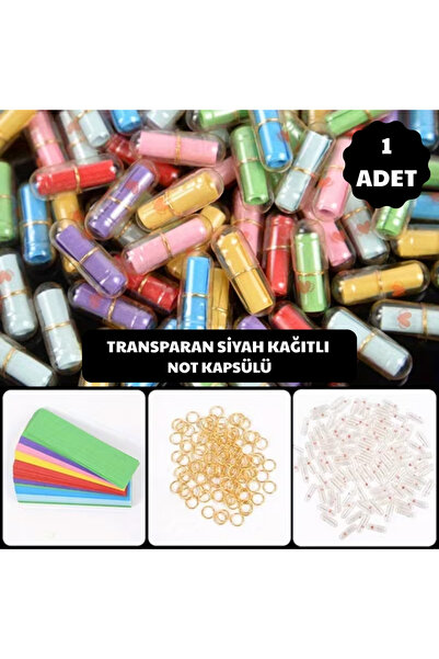 Takıtolia Renkli Aşk Kapsülleri - Sevgiliye Sürpriz Mesaj Açılabilir Şeffaf K...