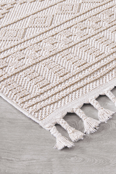 SİMEREV HALI HOME CONSEPT Bukle Sisal İnce Dokuma Halı Hav Vermeyen Salon Çoc...