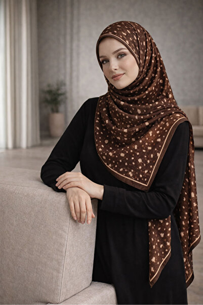 elmaa butik Ceylan Bambi Desenli Pamuk Soft Şal