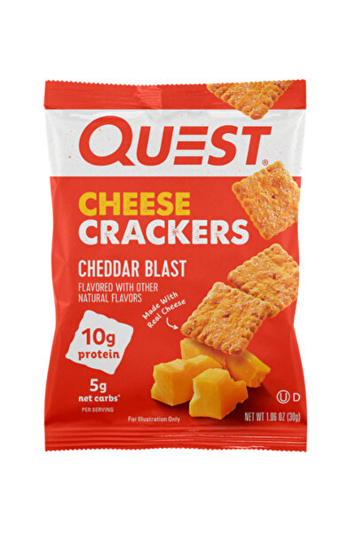 YABANEEZ CHEDDAR BLAST PROTEIN CRACKERS "QUEST"