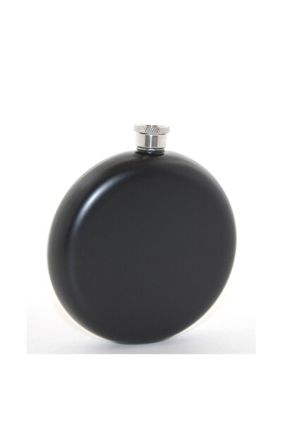 ForWhat 235ml Black Stainless Steel Round Flask for Office Home Office Gift