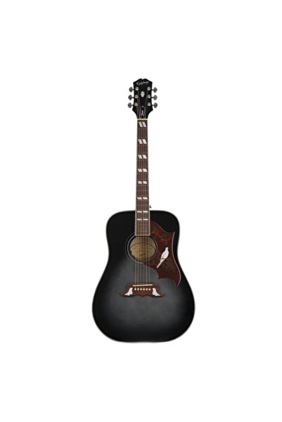 Epiphone Dove Studio Elektro Akustik Gitar (Trans Ebony)