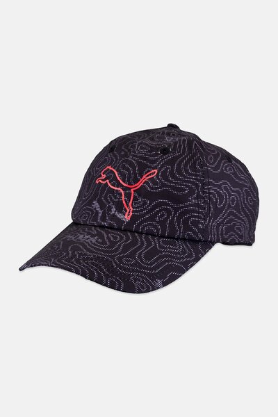 Puma Men Brand Logo Adjustable Cap, Black