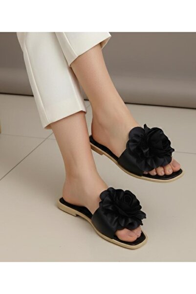 Babet Merkezi Güllü Çiçekli Terlik Ev Terliği Çeyizlik Hediyelik Bohçalık Ter...