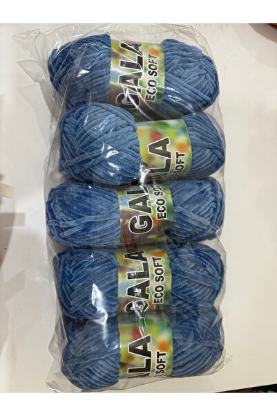 SÜSLÜTASARIM Himalaya gala kadife ip(500 gram)saks mavi