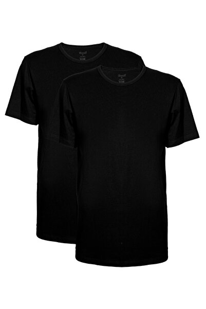 Kom Men'S, 100% Cotton, Short Sleeve, Crew Neck 2-Pack Undershirts/T-Shirts (...