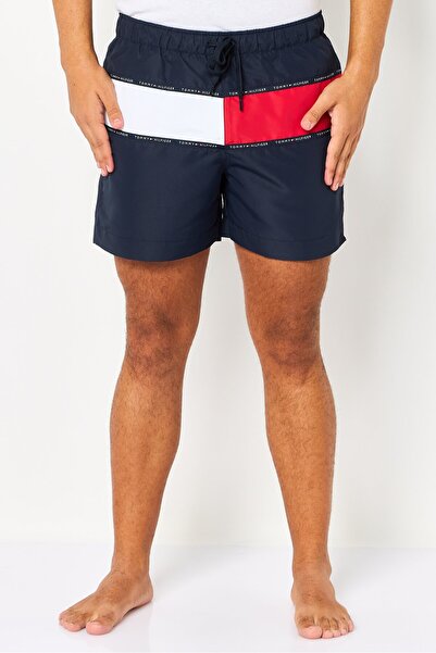 Tommy Hilfiger Men Brand Logo Board Shorts, Navy