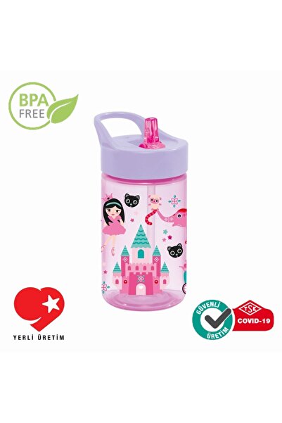 Genel Markalar Prenses Desenli Bpa Free 0,43 Lt Pipetli Çocuk Matara