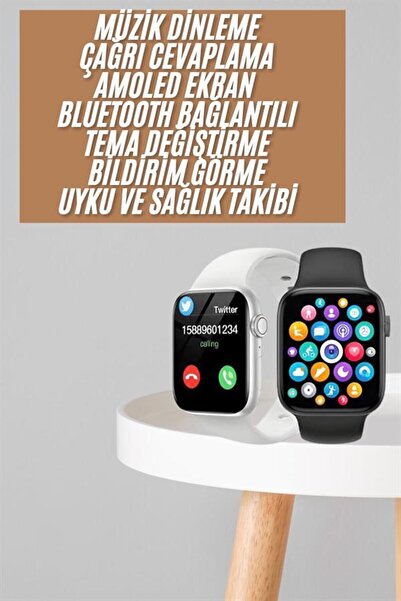 Kanonik Education 1.83 Inch Smart Watch Android and Ios Compatible Call Answe...