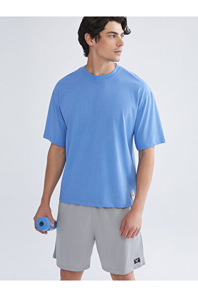 LC Waikiki Nevavm with Difference Oval Collar Men's Sports T-Shirt