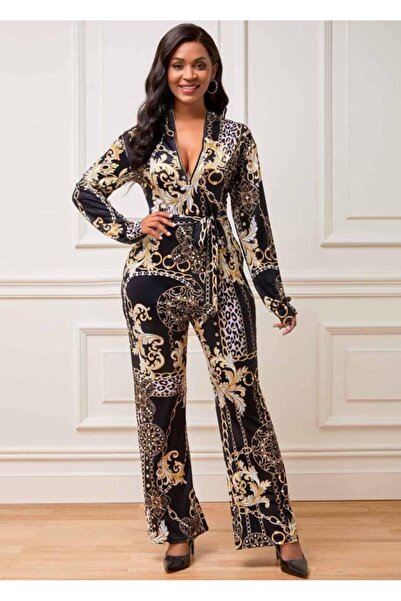 Kanonik Education Women's Zipper Detailed Diver Fabric Jumpsuit