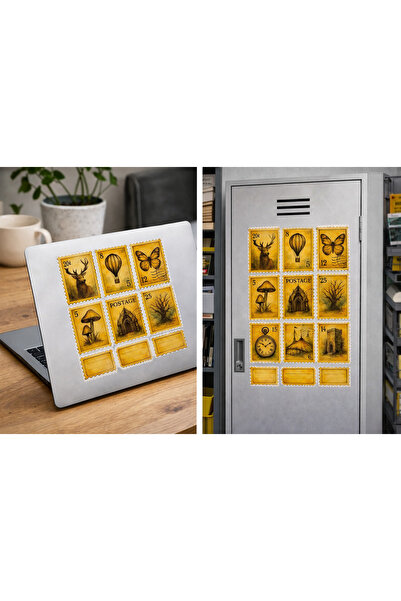 Limitless Design ملصق كولاج بتصميم عتيق - تصاميم طبيعية وعناصرية حنينة للماضي...