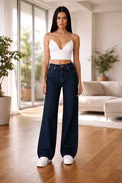 Trn JNS Camel Women's 90's Power Lycra Colorfast Navy Blue Super High Waist L...