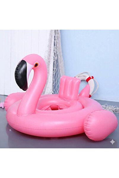 smart-sport Flamingo children's swimming float with inflatable canopy