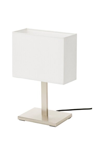 Generic Table lamp, nickel-plated/white, 36 cm