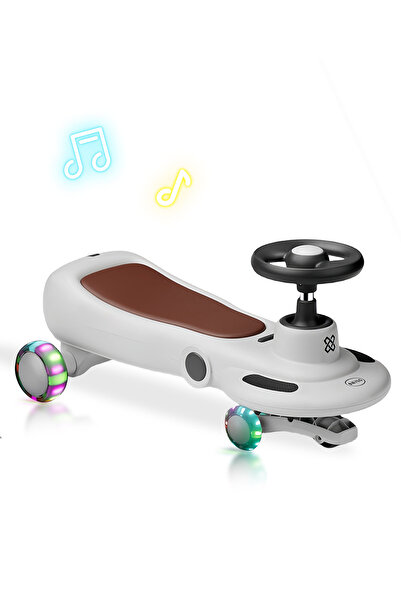 Ma Baby سيارة دفع للأطفال، سيارة تأرجح متوازنة مع عجلات وامضة للاستخدام الخار...