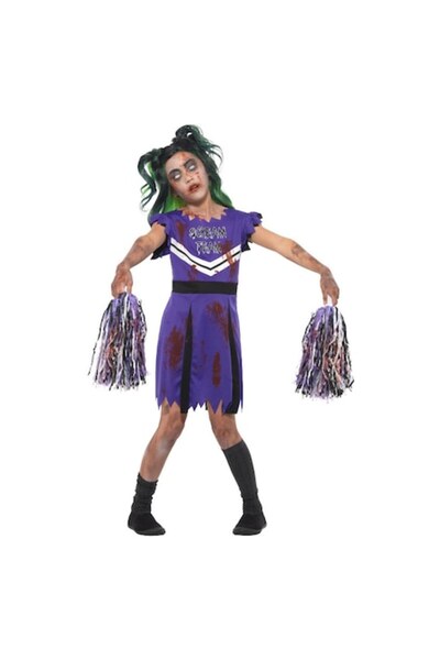 Smiffys Zombie Cheerleader Costume 4-6 Years