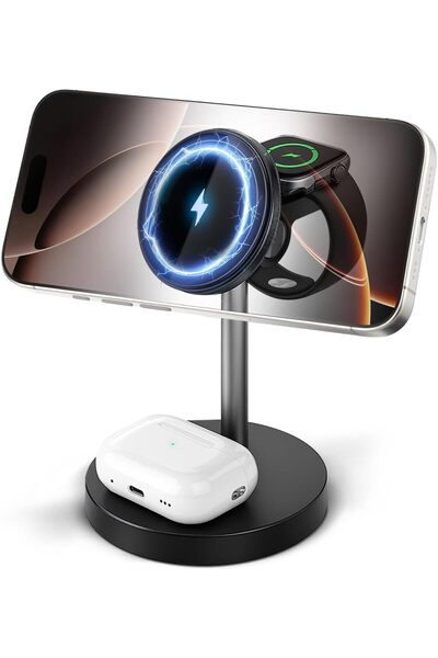 Garlo 3 in 1 Wireless Charger Station for Apple iPhone & Airpods & Watch