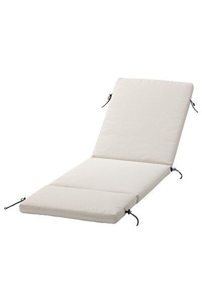 Generic Sun lounger cushion cover, outdoor beige, 190x60 cm