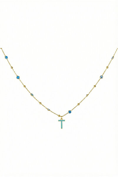 Queen Silver Jewelry 925 ayar gümüş. aquamarıin zirkon taşlı (mavi topaz) , t...