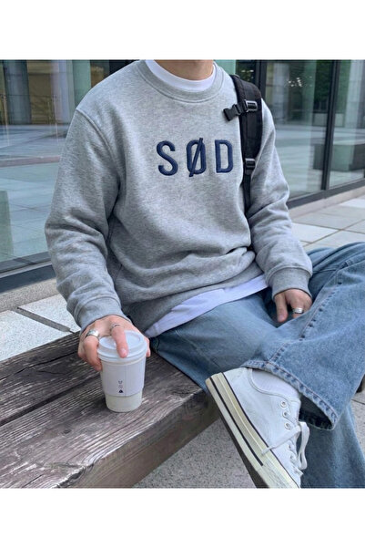 SOD Logo Eva Nakış Baskılı Oversize Sweatshirt